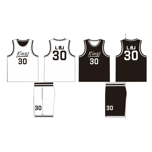 Custom_Black_White_Classic_Reversible_Basketball_Uniform