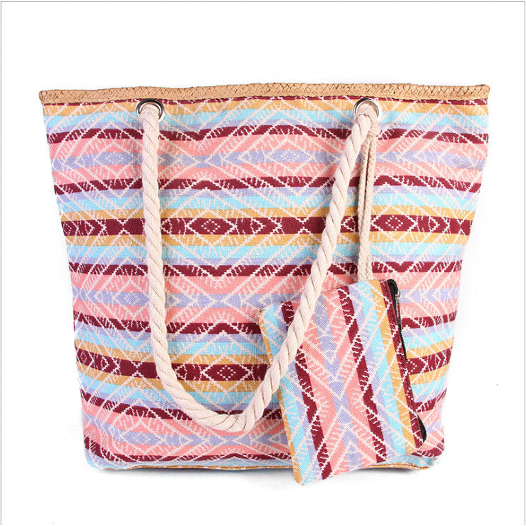 Canvas Beach Tote Bags Wholesale