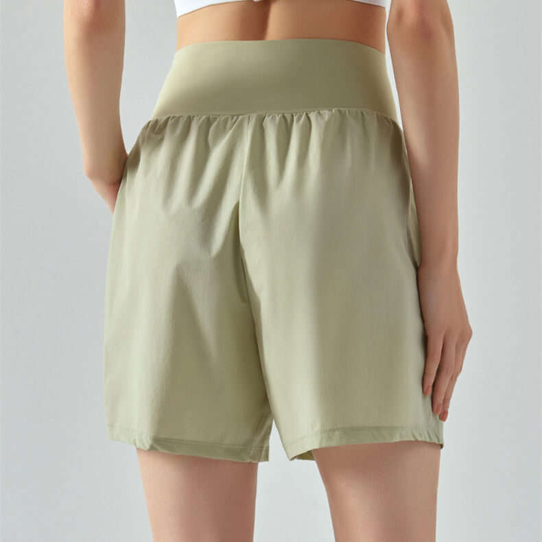 High Waisted Workout Shorts with Pocket for Women