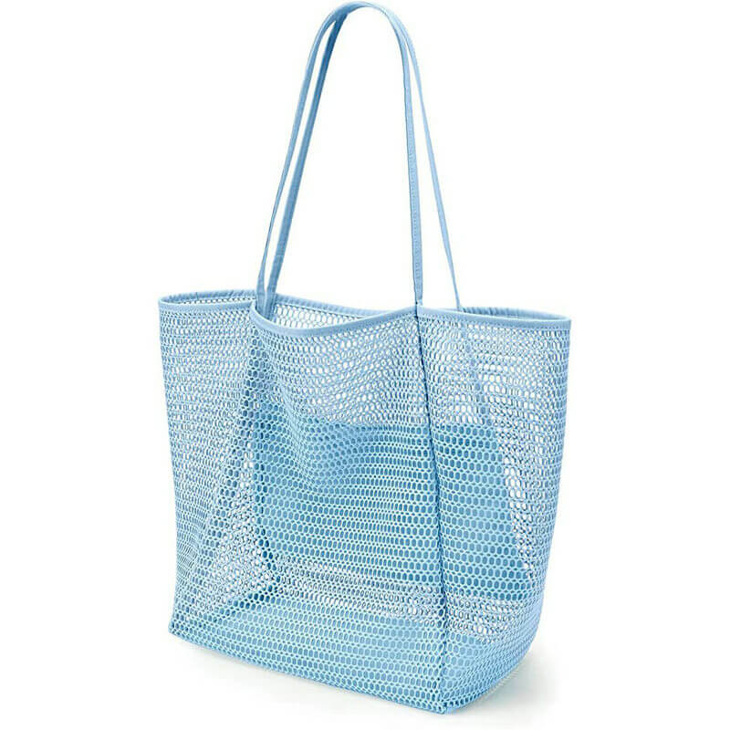 Mesh Beach Tote Bag Womens Shoulder Handbag For Summer