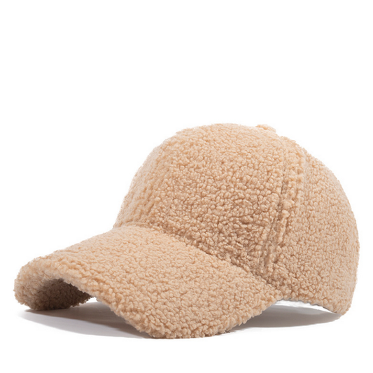 Solid Color Winter Lamb Wool Outdoor  Baseball Hat/Cap Wholesale