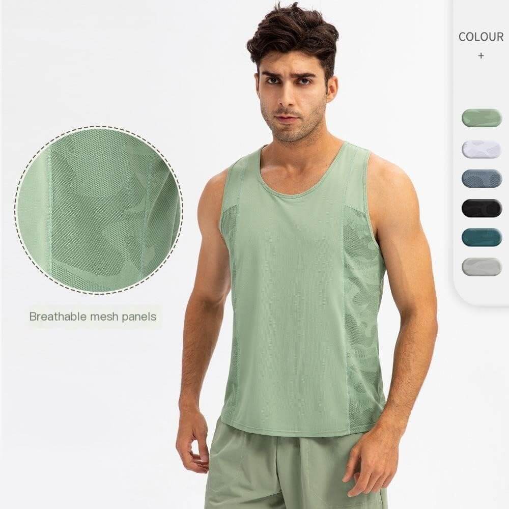 Whoelesale_Men_Sports_Vest_Loose_TShirt_supplier