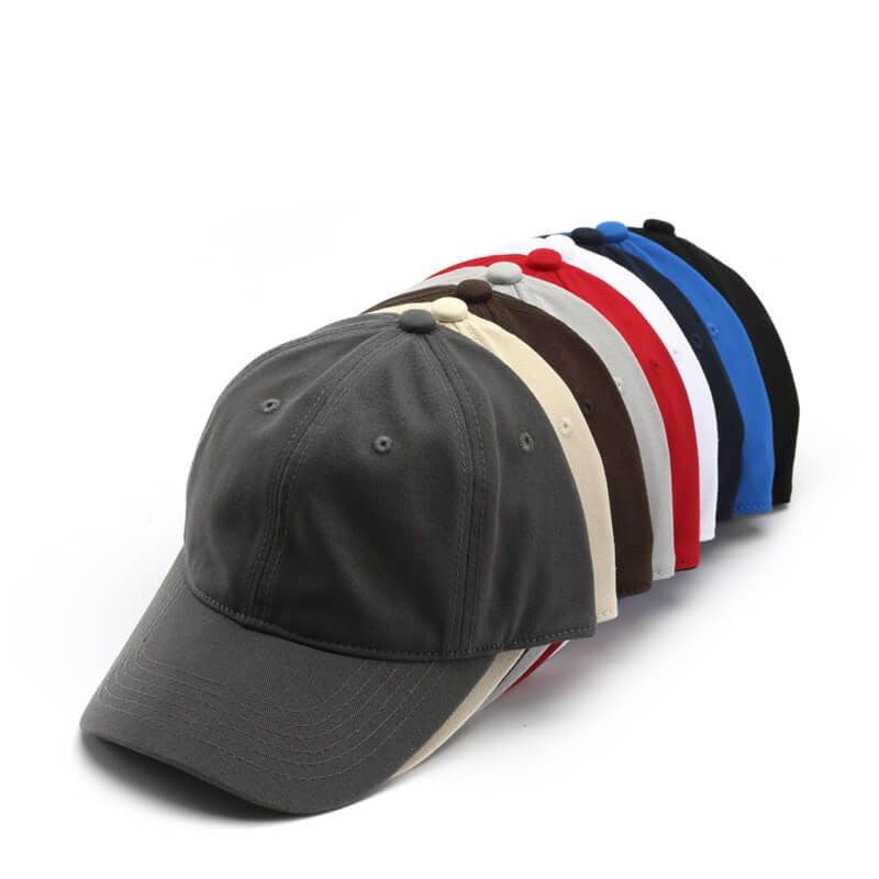 Wholesale Washed Cotton Adjustable Unisex Baseball Cap