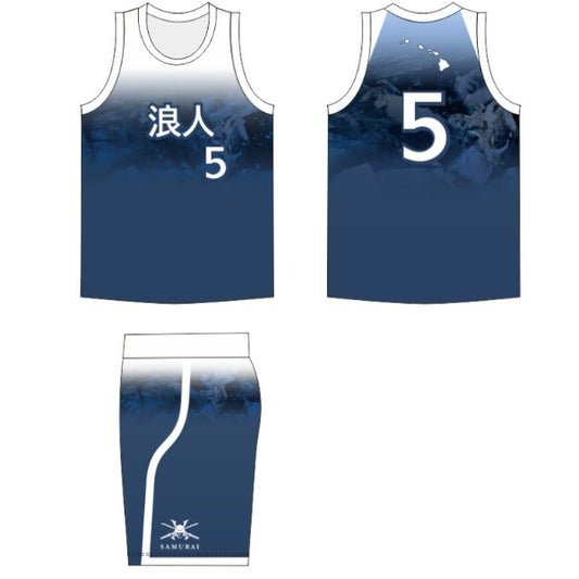 Custom Design Basketball Uniform Set for 浪人