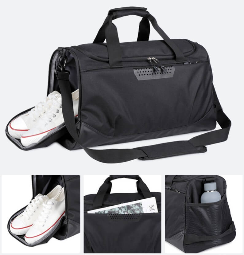 Wholesale_Gym_Bag_with_Shoe_Compartment_and_Wet_Pocket_producer