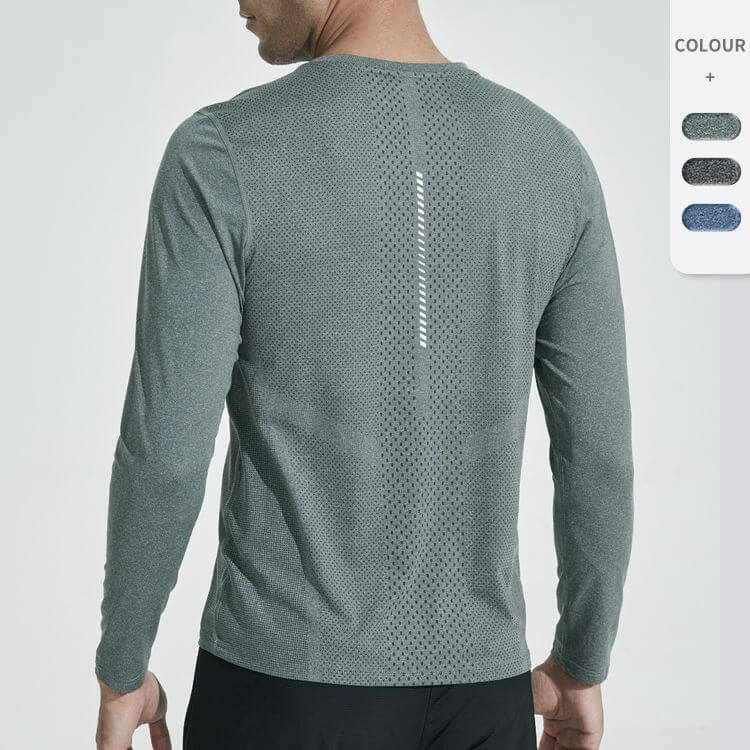 Wholesale_Mens_Long_Sleeve_Workout_Shirts_Loose_Fit_supplier