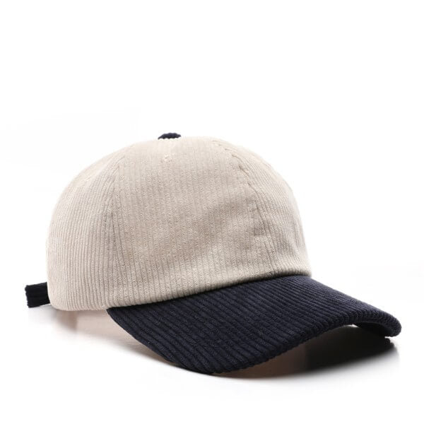 Wholesale_Retro_Corduroy_Peaked_Cap_Color_Blocking_Casual_Hats_maker