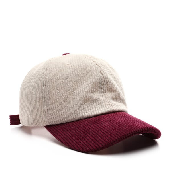 Wholesale_Retro_Corduroy_Peaked_Cap_Color_Blocking_Casual_Hats_maker