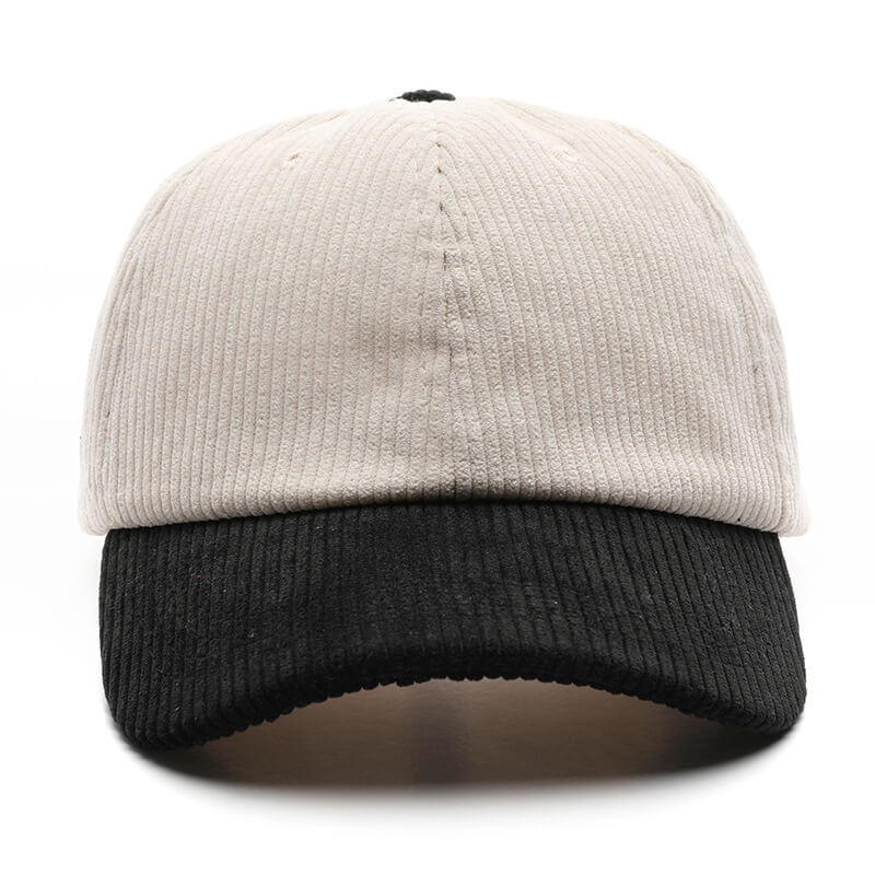 Wholesale_Retro_Corduroy_Peaked_Cap_Color_Blocking_Casual_Hats_maker