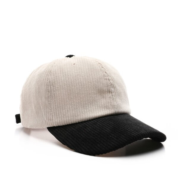 Wholesale_Retro_Corduroy_Peaked_Cap_Color_Blocking_Casual_Hats_maker