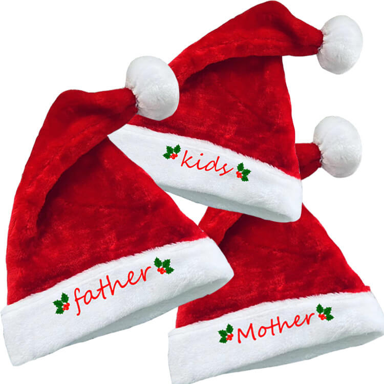 Wholesale_Santa_Hats_For_Family_Christmas_Gift_Supplier