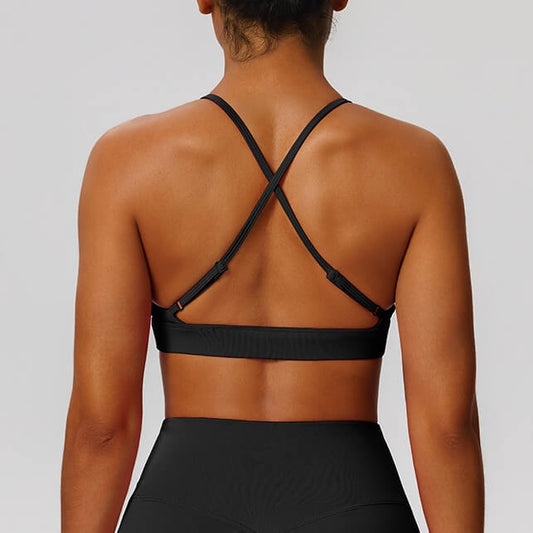 wholesale_Womens_Solid_Color_Crossback_Adjustable_Sports_Bra_Fitwear