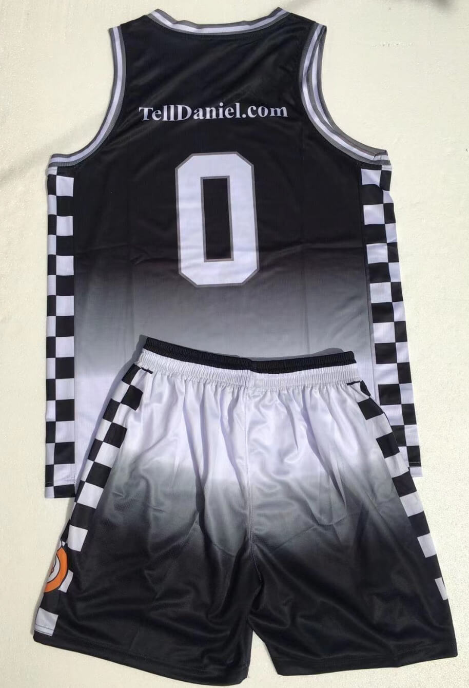 Custom Design Gradient Basketball Uniform Teamwear
