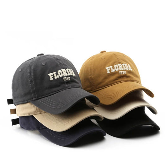 bulk_buy_Vintage_Embroidery_Florida_Baseball_Cap_Men_Women_vendor