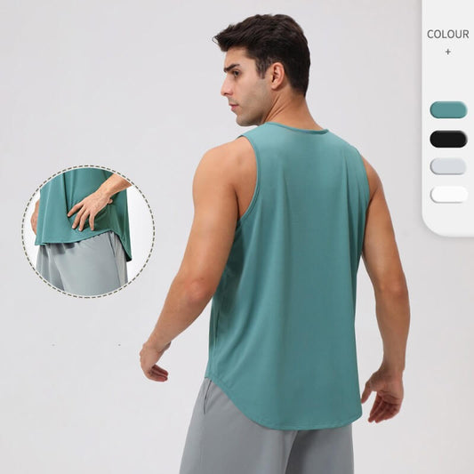 bulk_buy_blank_Men_Loose_Breathable_Sleeveless_Fitness_Vest