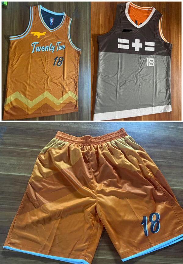 Custom Design Blue Reversible Basketball Jerseys
