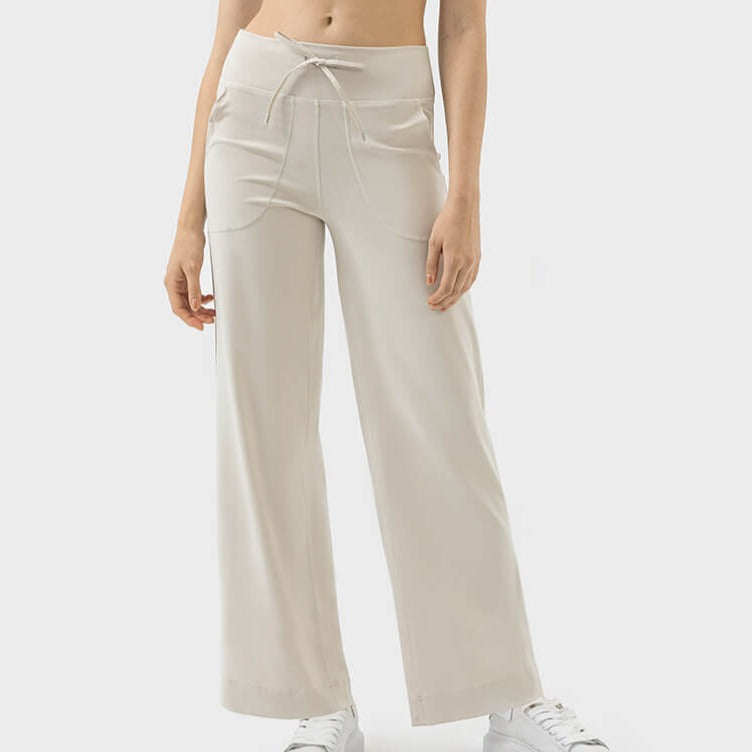 wholesale_High_Waist_Wide_Leg_side_pocket_Yoga_Pants_For_Women