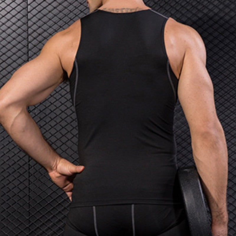 wholesale_Mem_Compression_Running_gym_Tank_Top_basketball