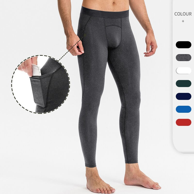 wholesale_Mens_Compression_Pants_Phone_Pocket_Running_Leggings_vendor