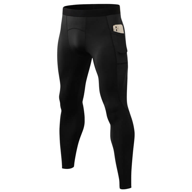 wholesale_Mens_Compression_Pants_Phone_Pocket_Running_Leggings_vendor