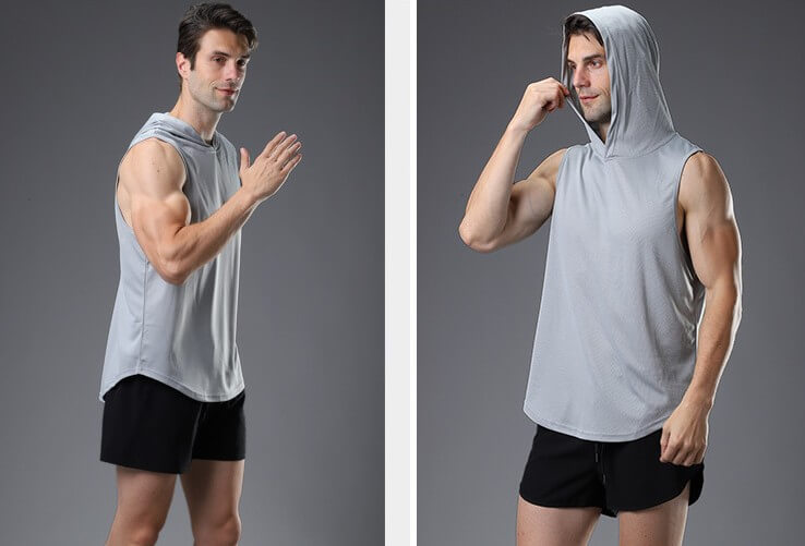 wholesale_Mens_Workout_Hooded_Tank_Tops_Pockets_Sleeveless_Hoodies