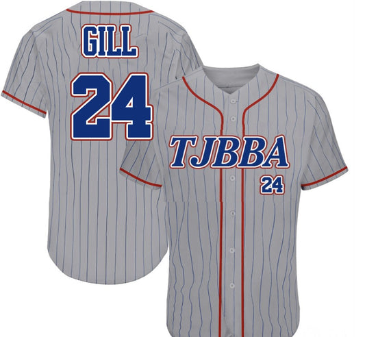 wholesale_Personalized_Gray_Red_Royal_Pinstripe_Baseball_jerseys