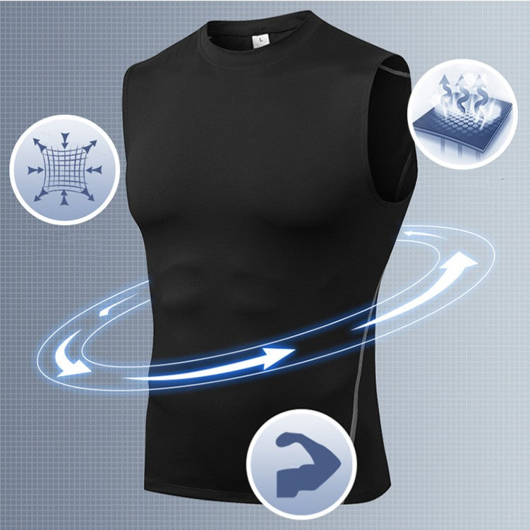 wholesale_Slim_Fit_Sleeveless_Compression_Tops_for_Men