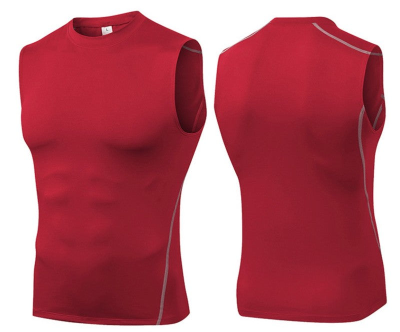 wholesale_Slim_Fit_Sleeveless_Compression_Tops_for_Men