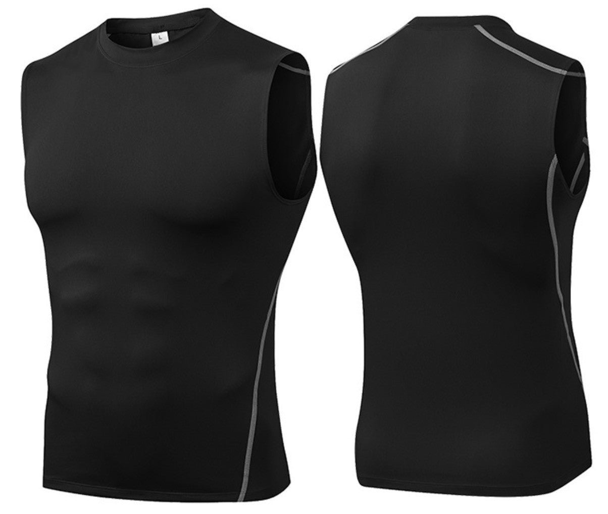 wholesale_Slim_Fit_Sleeveless_Compression_Tops_for_Men