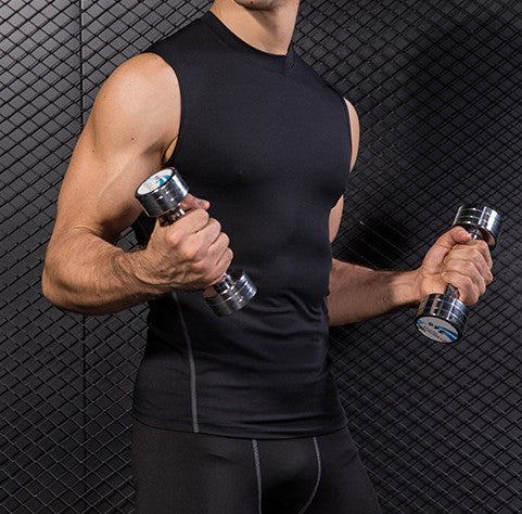 wholesale_Slim_Fit_Sleeveless_Compression_Tops_for_Men