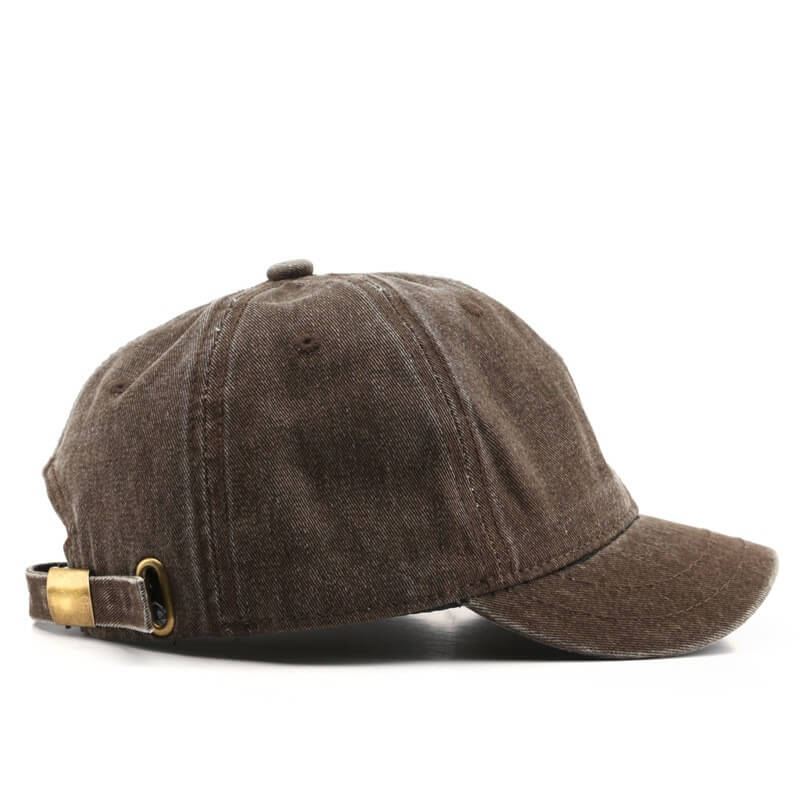 Unisex Cotton Vintage Short Brim Baseball Cap