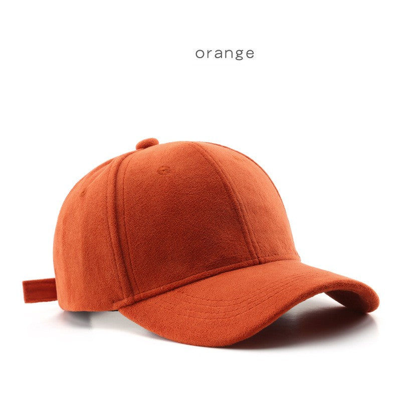 wholesale_Unisex_Lamb_wool_Baseball_Cap_Classic_Solid_Color_Baseball_Cap_vendor