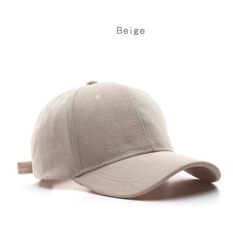 wholesale_Unisex_Lamb_wool_Baseball_Cap_Classic_Solid_Color_Baseball_Cap_vendor