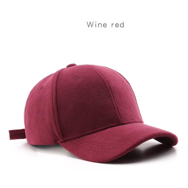 wholesale_Unisex_Lamb_wool_Baseball_Cap_Classic_Solid_Color_Baseball_Cap_vendor