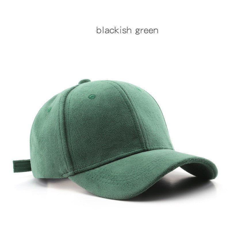 wholesale_Unisex_Lamb_wool_Baseball_Cap_Classic_Solid_Color_Baseball_Cap_vendor