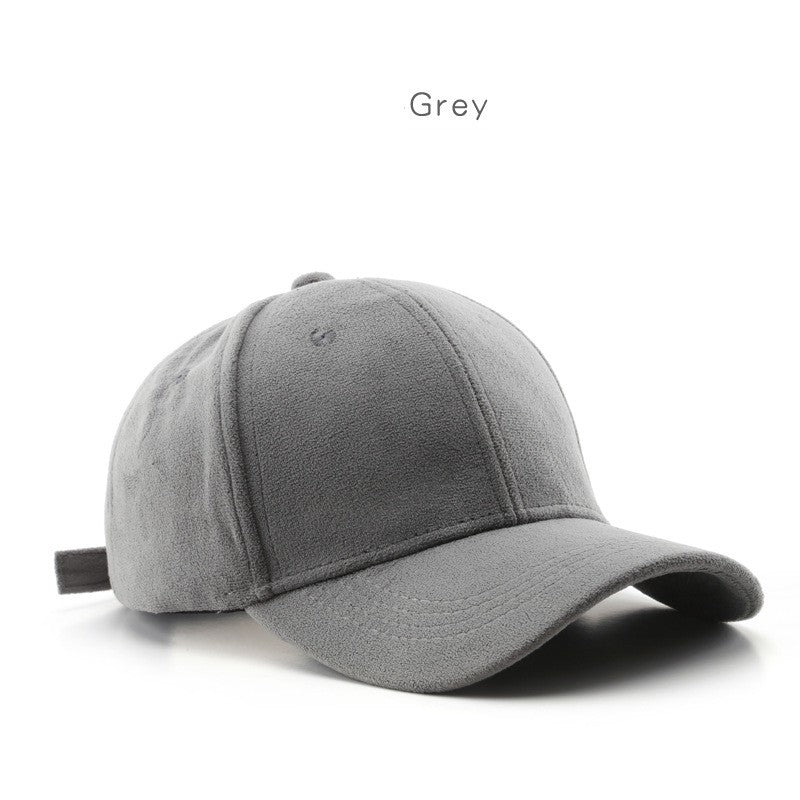 wholesale_Unisex_Lamb_wool_Baseball_Cap_Classic_Solid_Color_Baseball_Cap_vendor
