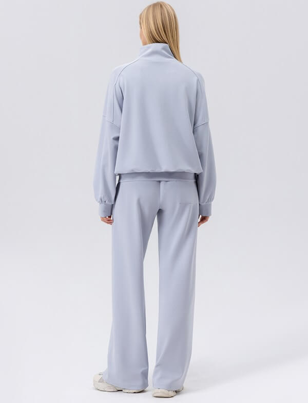 wholesale_Womens_Quarter_Zip_Pullover_Sweatshirt_and_Pants_tracksuits_0em_supplier