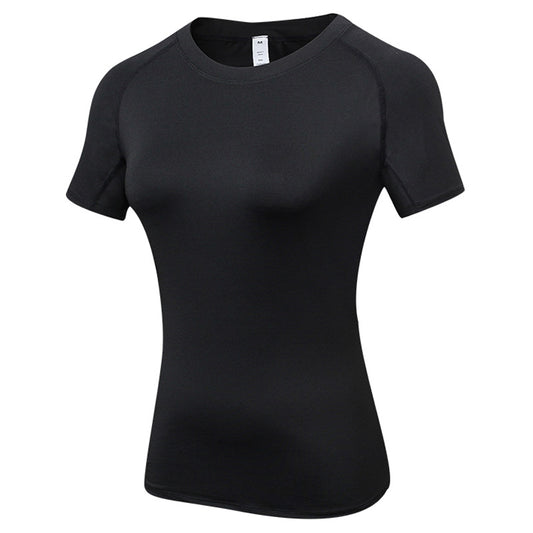 wholesale_Womens_Sweatshirt_Tee_Crew_Neck_Quick_Dry_Compression_Tshirt