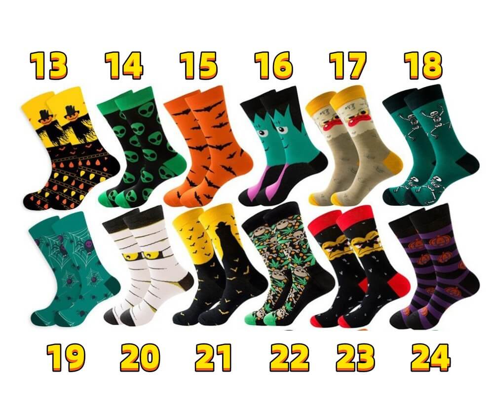 wholesale_halloween_socks_Skeleton_Pumpkin_Socks_vendor
