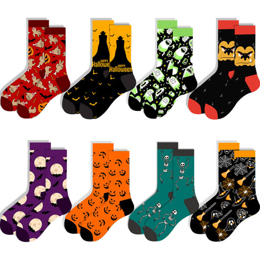 wholesale_halloween_socks_Skeleton_Pumpkin_Socks_vendor