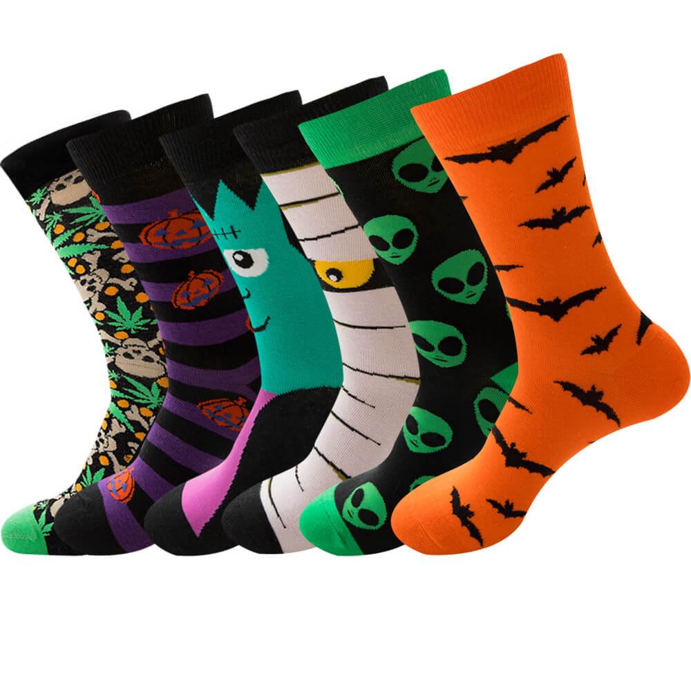 wholesale_halloween_socks_Skeleton_Pumpkin_Socks_vendor
