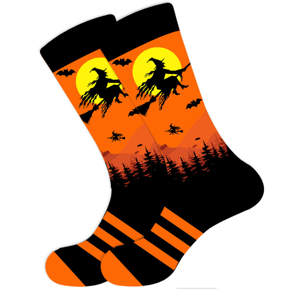 wholesale_halloween_socks_Skeleton_Pumpkin_Socks_vendor