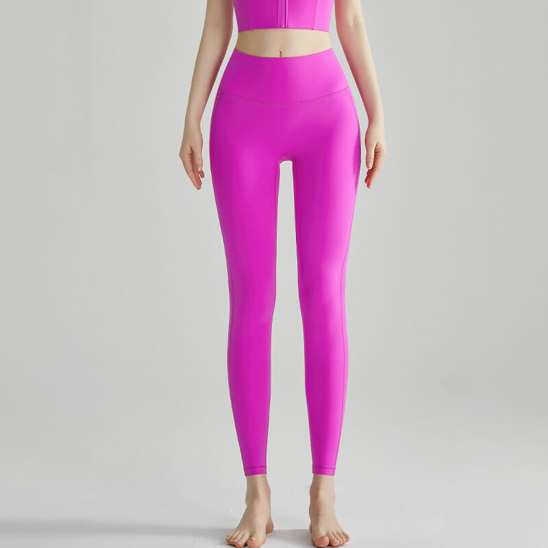 wholesale_lycra_High_Waisted_Yoga_Pants_with_Pockets_for_Women_Buttery_Soft_Workout_Leggings