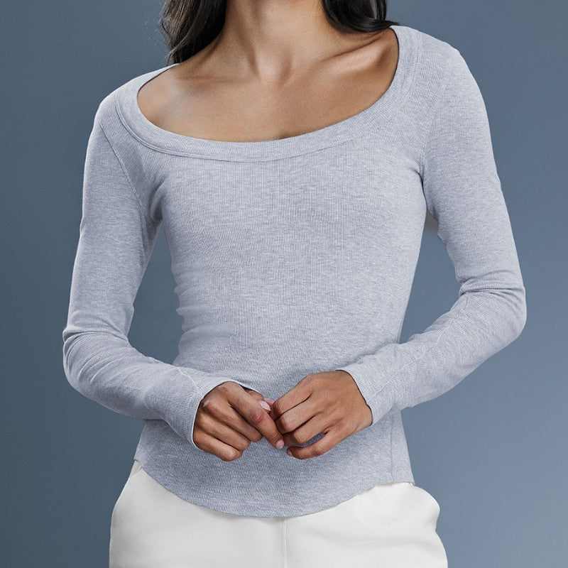 wholesale_women_off_shoulder_long_sleeve_shirt