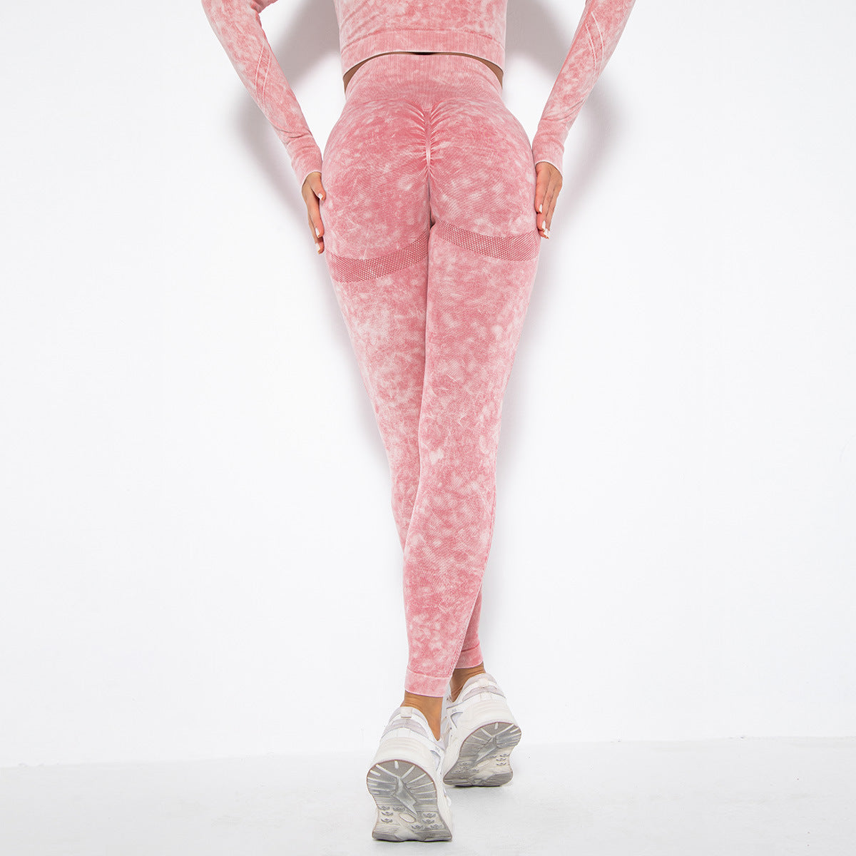 Seamless Washed Knit Women Fitness Yoga Pants Wholesale Leggings