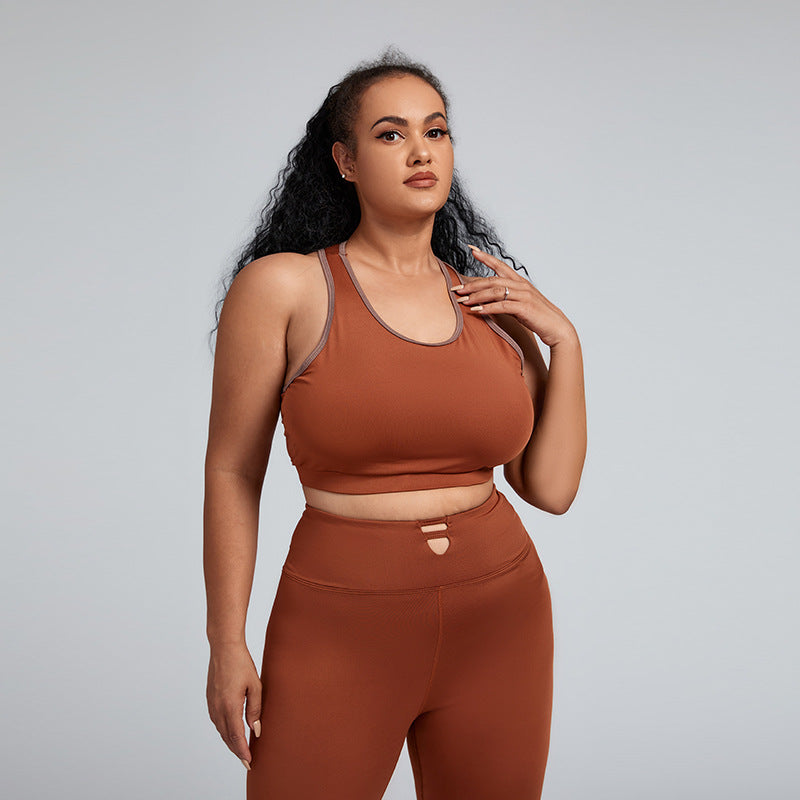 Solid Slimming Plus Size Activewear Sets Wholesale
