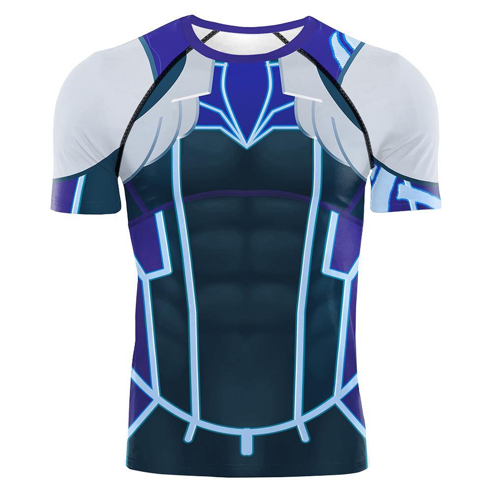 Digital Printing Men Cpmpression Wear MOQ 100pcs sportfit workout activewear yoga wear wholesale manufacturer