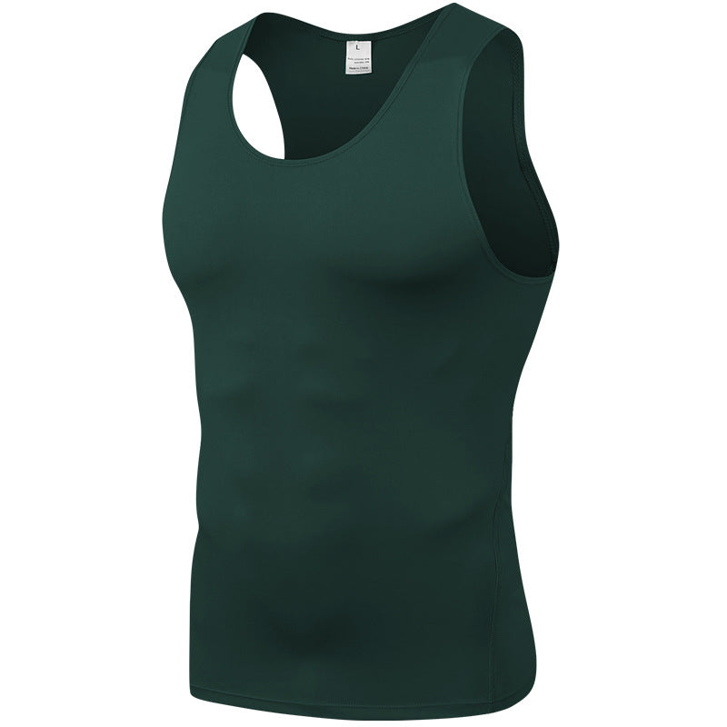 wholesale_Mem_Compression_Running_gym_Tank_Top_basketball