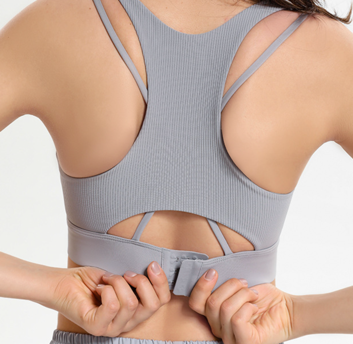 Patchwork Women Push Up Sport Bra