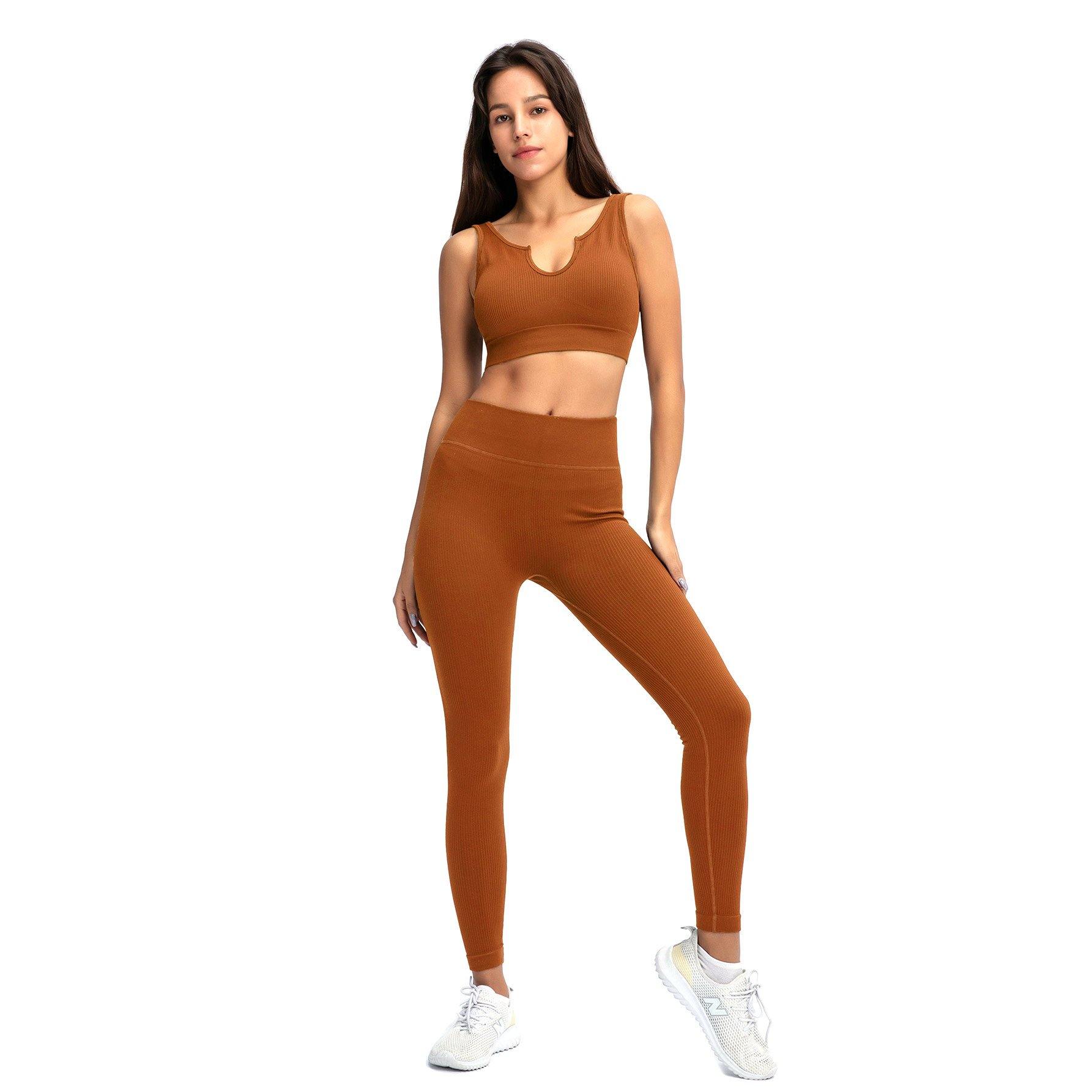 Ribbed Style Seamless Workout Set sportfit workout activewear yoga wear wholesale manufacturer